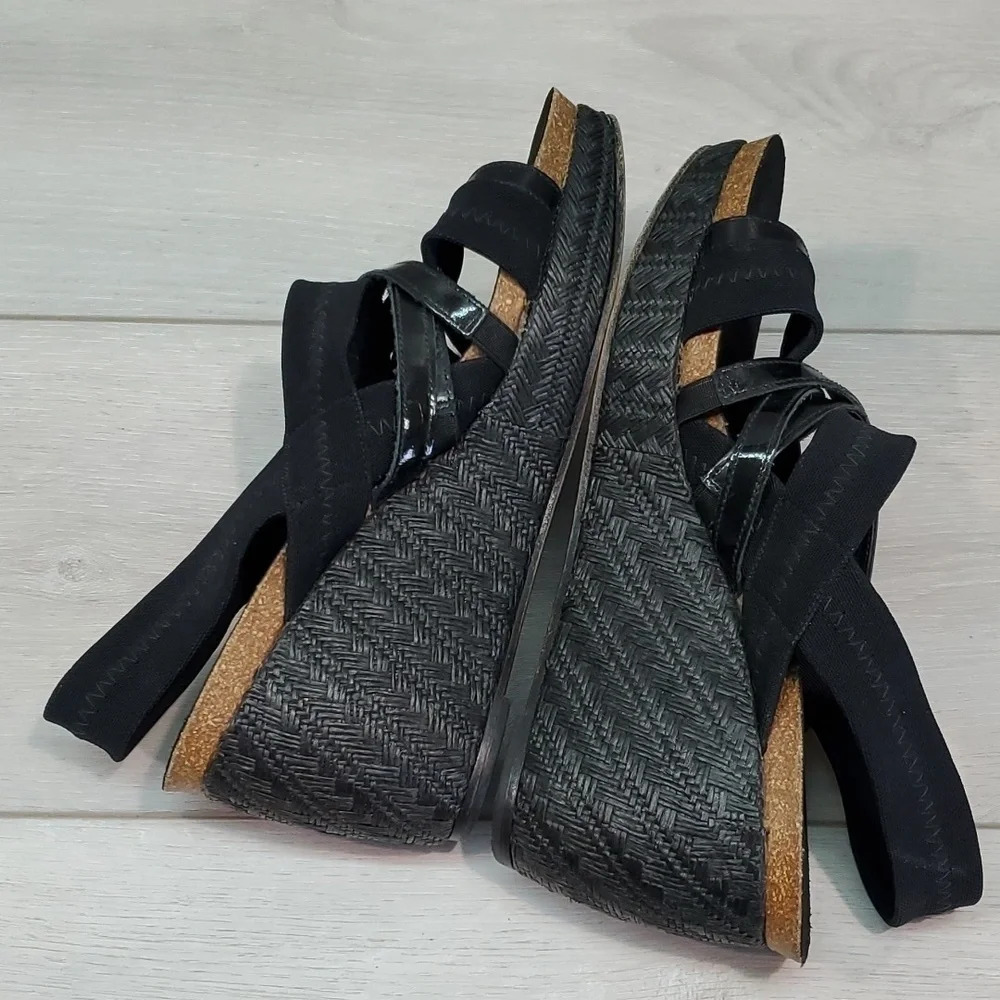 Donald j Pliner Womens Becky Comfort Leather Wedge Sandals shoes sz 8M
